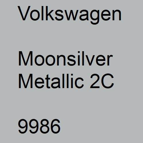 Volkswagen, Moonsilver Metallic 2C, 9986.